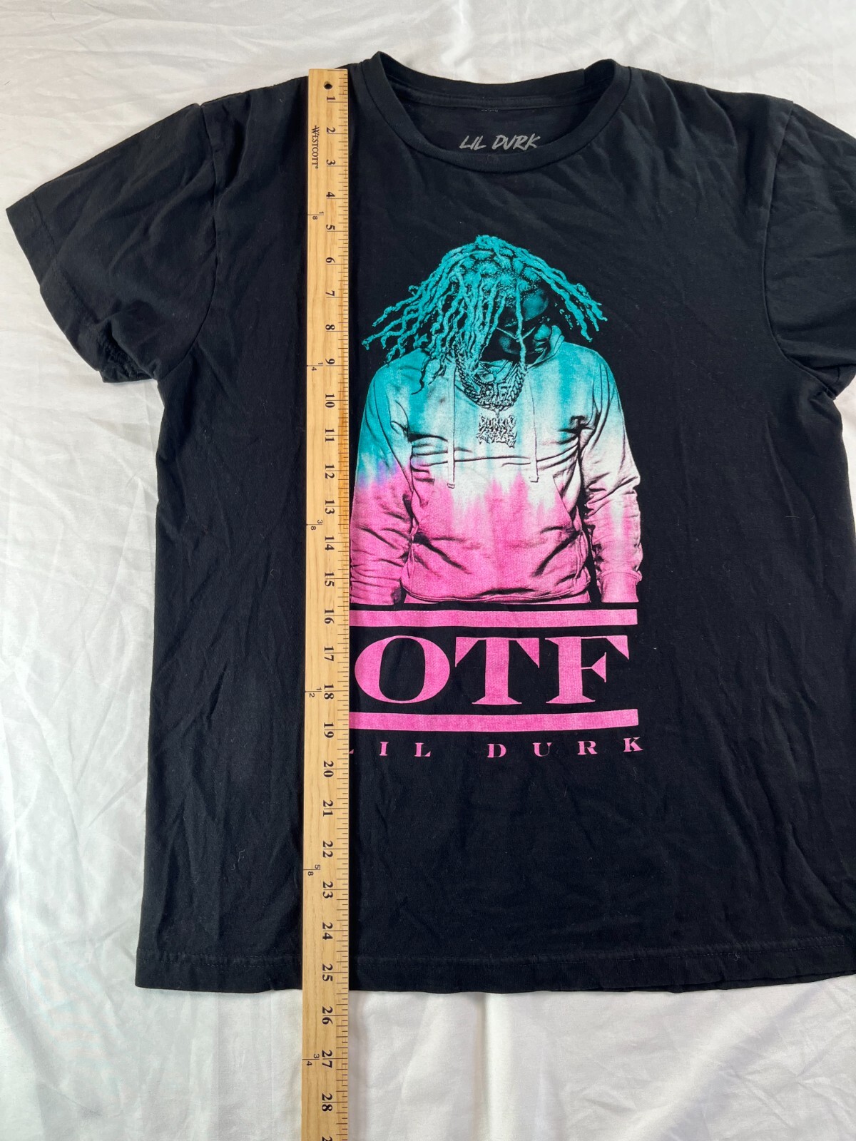 Lil Durk T Shirt Size Medium OTF Rap Graphic Black Hip Hop Graphic Tee gallery