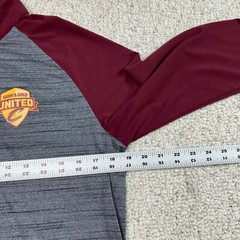 Level Wear Active Top sz S Maroon Gray Cleveland Cavaliers NBA Athleisure