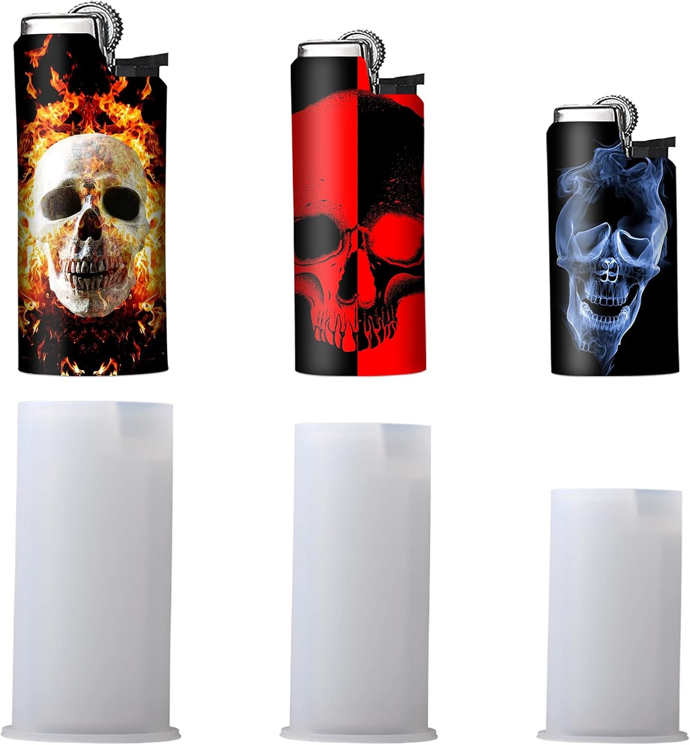 3 Pieces Lighter Case Resin Molds Compatible with J5 J3 J6, Lighter Silicone Mol