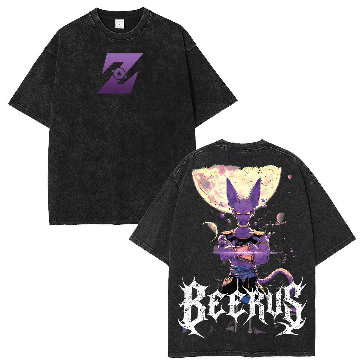 Retro Beerus Drag0n Ball Z Graphic Fans And Lovers Streetwear Tshirt gallery