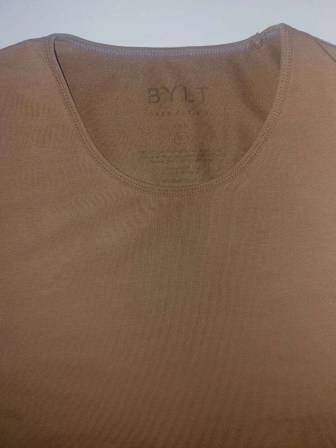 Bylt Drop Cut Short Sleeve T Shirt Mens XL Brown Blended Fabric gallery