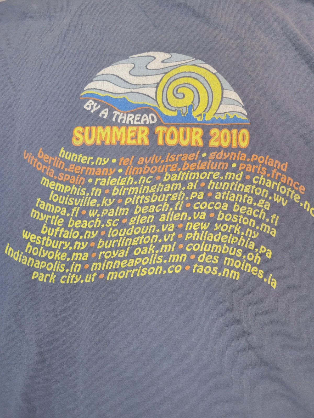 Govt Mule Vintage T-Shirt By A Thread Summer 2010 Tour Size XL gallery