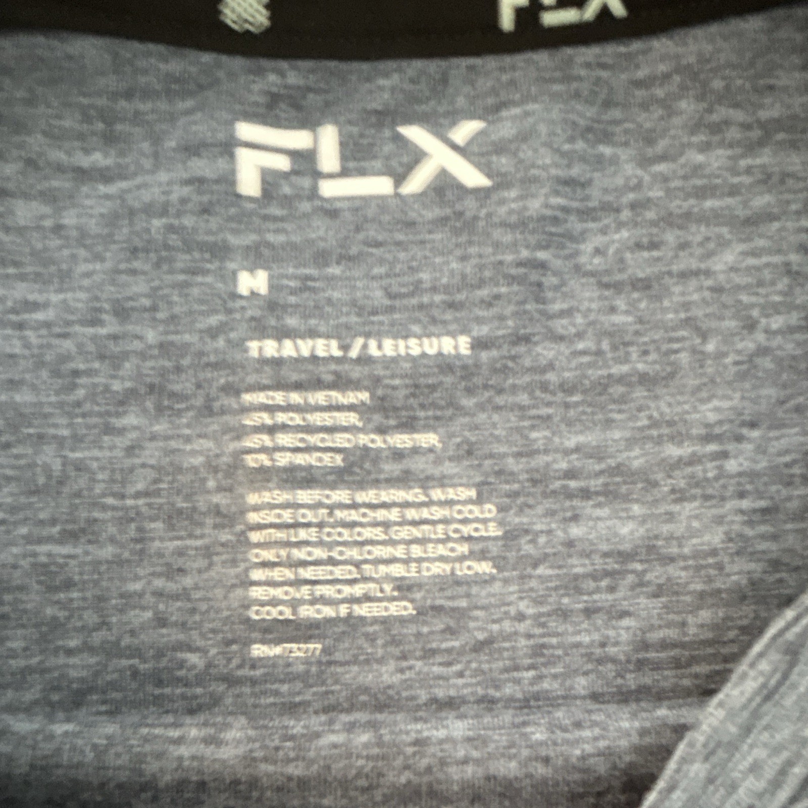 FLX Men's Blue Crew Neck Short Sleeve Jersey T-Shirt Logo Polyester Spandex M gallery