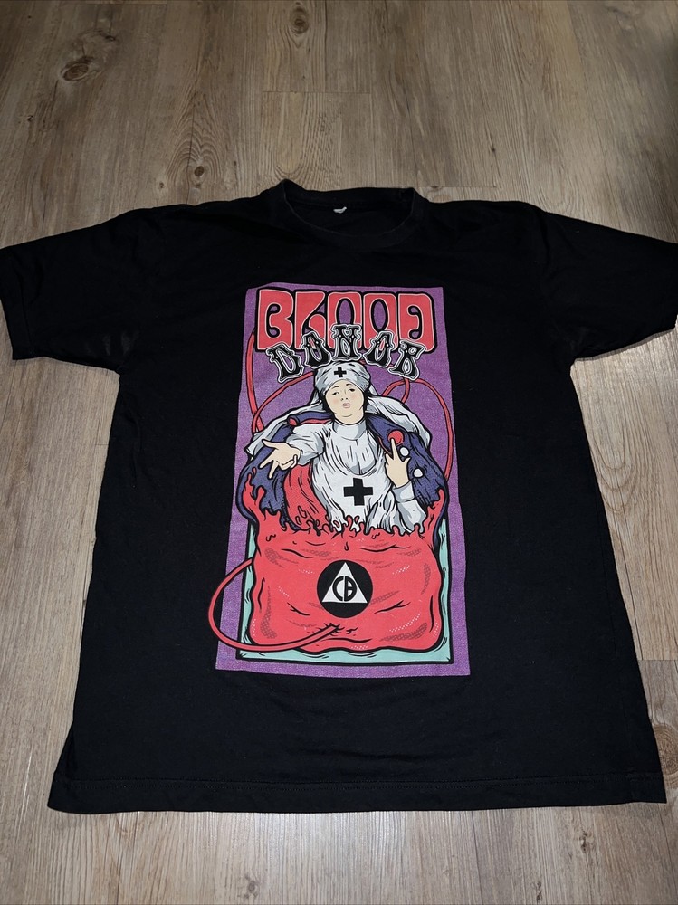 Blood Donor Single Stitch T Shirt Graphic Tee Vintage Size Men’s Large NO TAG