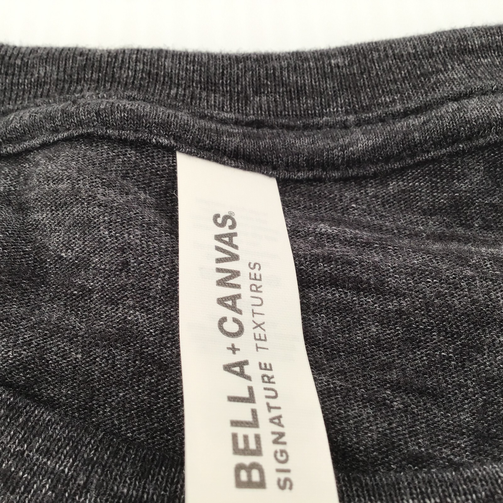 Long Sleeve T Shirts, Tri Blend Charcoal G Bella + Canvas - Signature Textures gallery