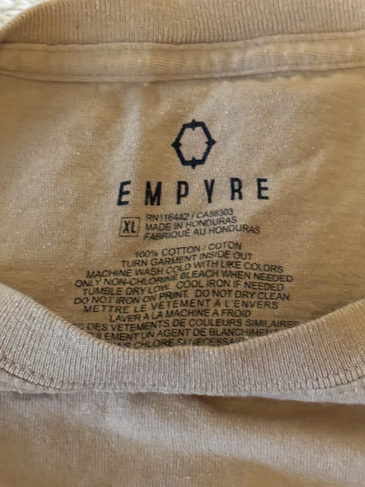 Zumiez Empyre Men’s T Shirt Old Habits Die Hard Tan Size XL gallery