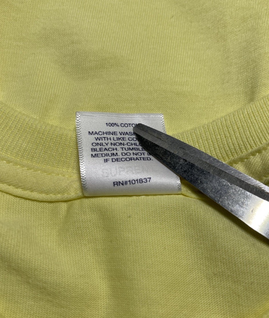 Supreme Pale Yellow Long Sleeve Blank Shirt Size XL NWOT Made In USA gallery