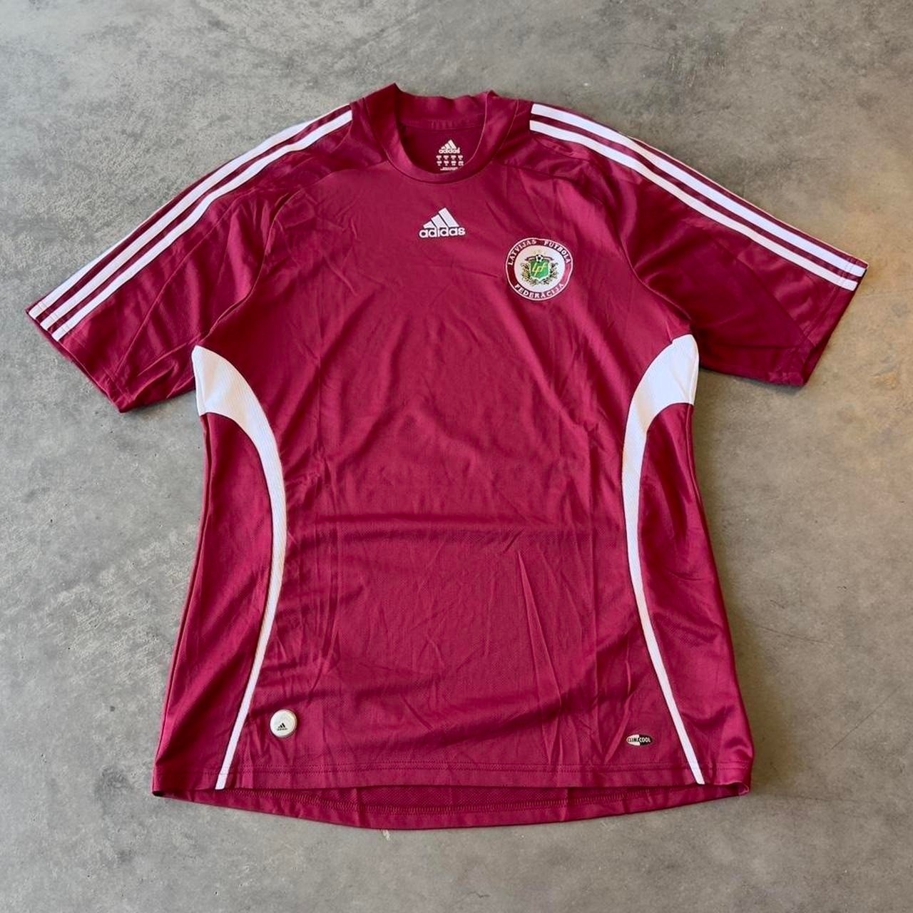 LATVIA 2006 2008 FOOTBALL SHIRT SOCCER JERSEY ADIDAS sz XL BLOKE CORE