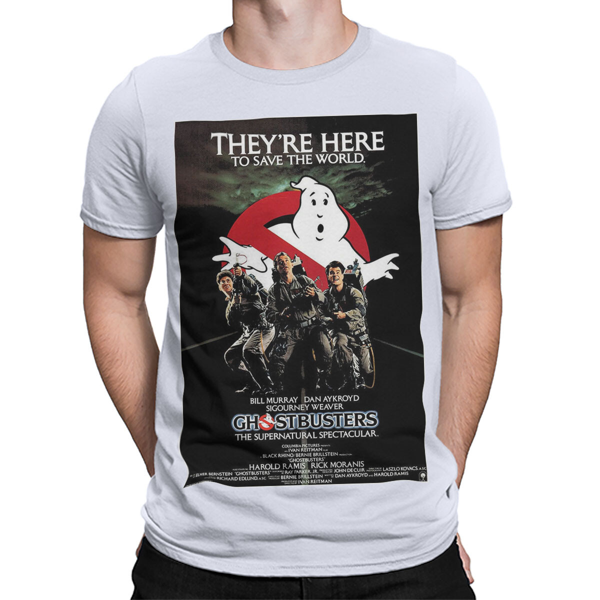 Ghostbusters Halloween Movie Poster T-Shirt Retro Classic Horror Tee #HMP gallery