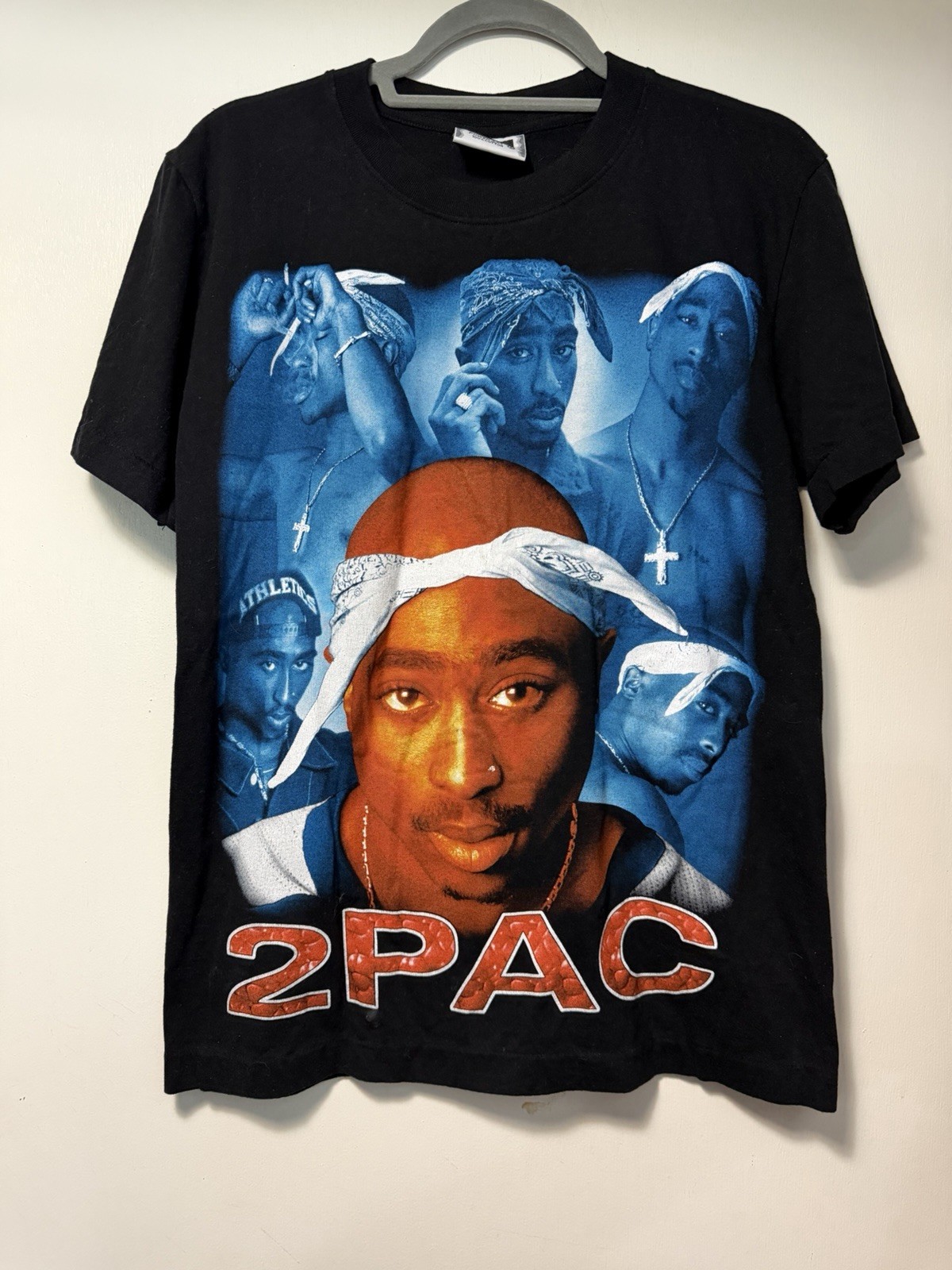 2Pac Shakur”All Eyez On Me” Vintage Black Short Sleeve Graphic T-Shirt Medium gallery