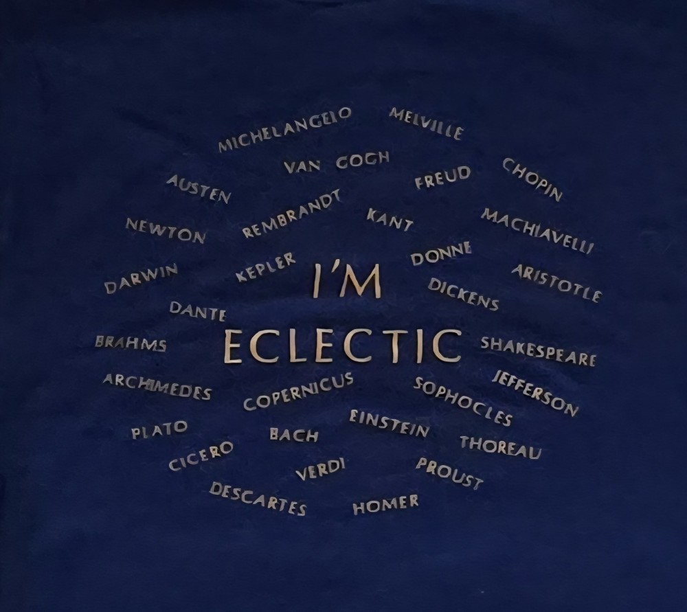RARE UNIQUE Vintage 80’s Single-Stitch Novelty Humor Tee Unisex M – I’m Eclectic