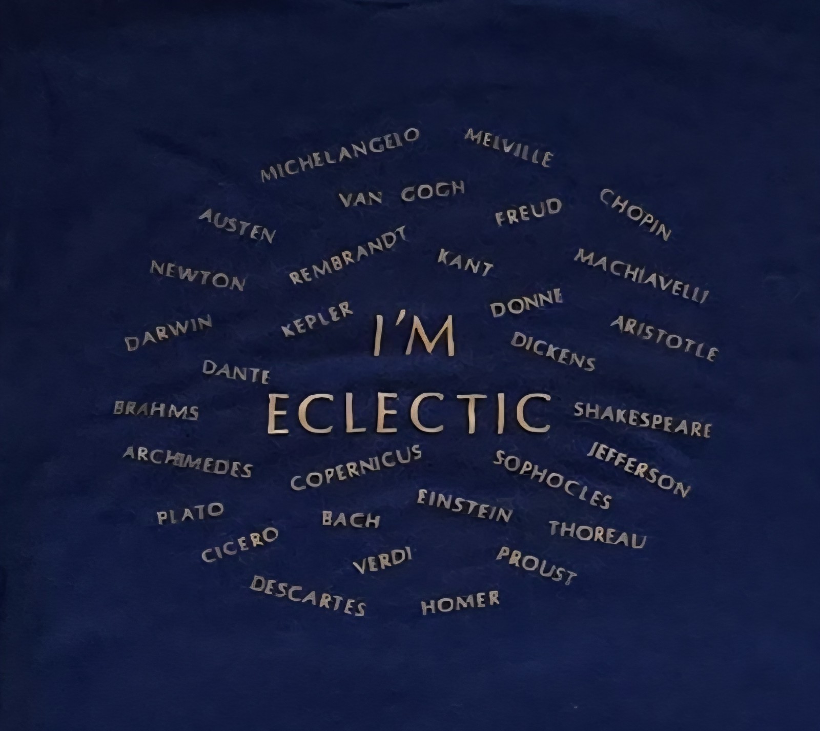 RARE UNIQUE Vintage 80’s Single-Stitch Novelty Humor Tee Unisex M – I’m Eclectic