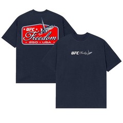 NEW UFC Freedom 250 Merch Flags White Two Sided Unisex T-Shirt reprint