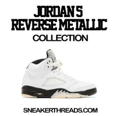 Shirts To Match Jordan 5 Reverse Metallic Sneaker Tees – Bandemic Shirt
