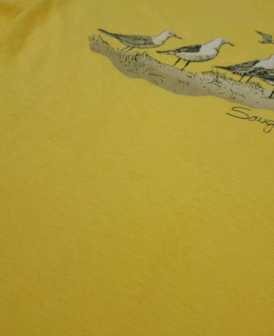 Vintage 80s Saugatuck Michigan Seagull Birds Art Print T Shirt USA Nature Animal gallery