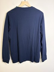 Men’s LL.Bean Long-Sleeve Graphic Tee in deep navy blue size Medium Short NWT