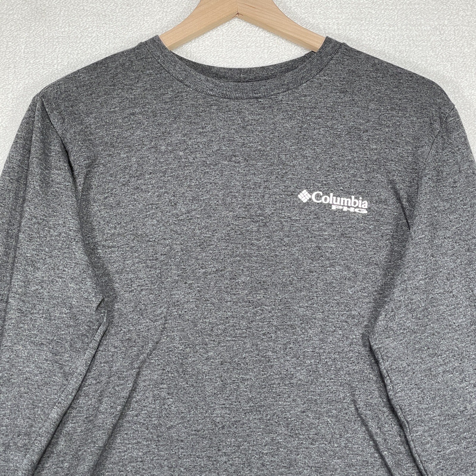 Columbia PHG Shirt Mens M Gray Outdoor Long Sleeve Hunting Crew Neck gallery