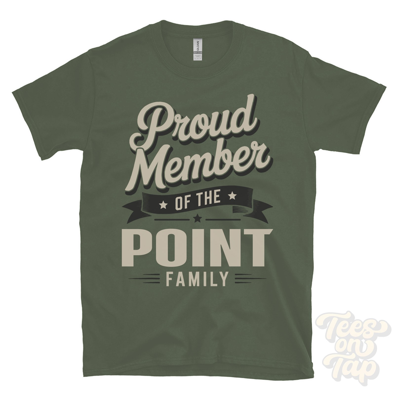 PROUD MEMBER OF THE POINT FAMILY T-SHIRT surname last name heritage ancestry