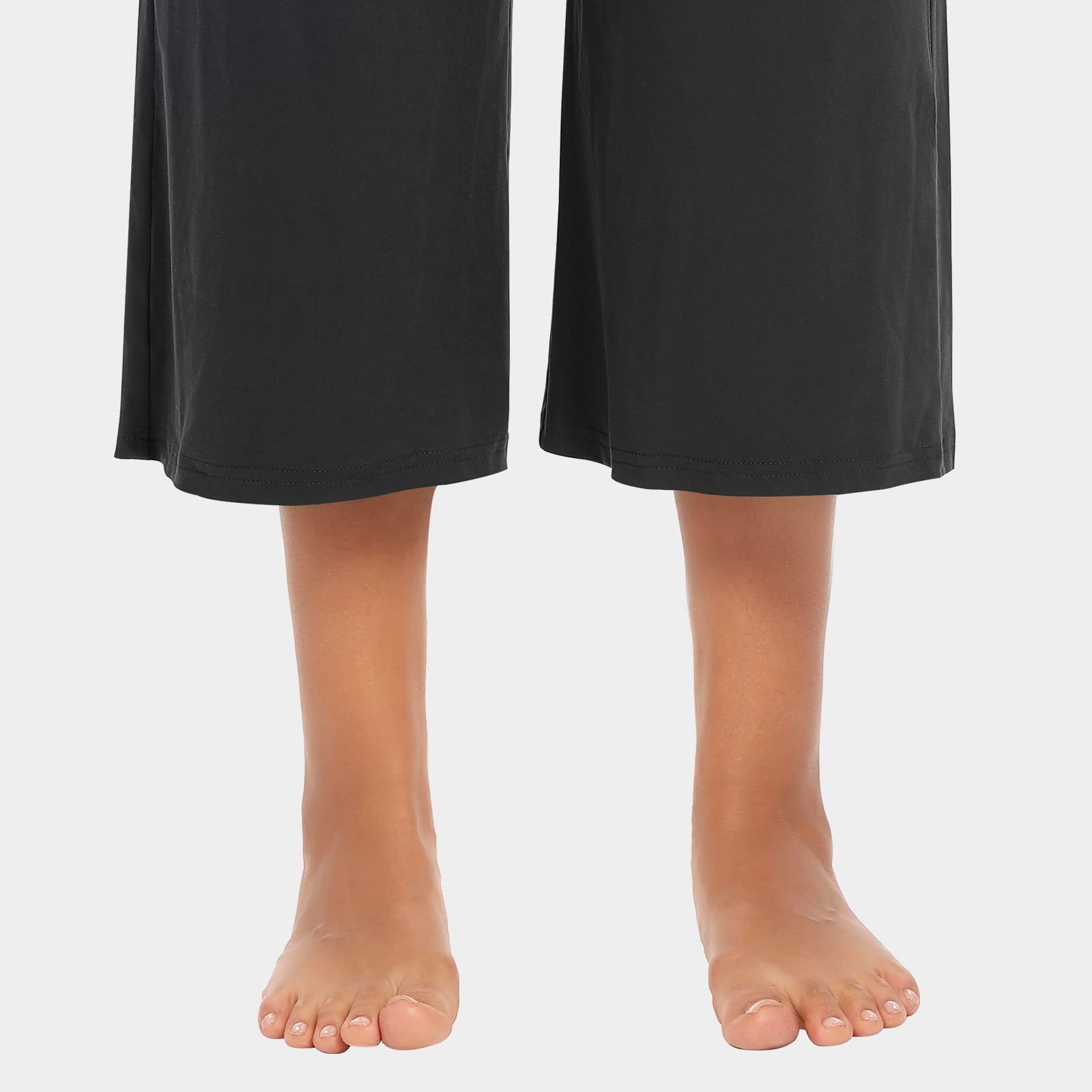 Workout Shorts Wide Leg Pants for Summer Capris,Sports Lounge Pants with Pock... gallery