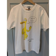 WHOLE Daniel Johnston Duck You Graphic Print T Shirt Mens Small
