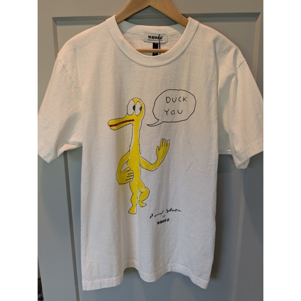 WHOLE Daniel Johnston Duck You Graphic Print T Shirt Mens Small gallery