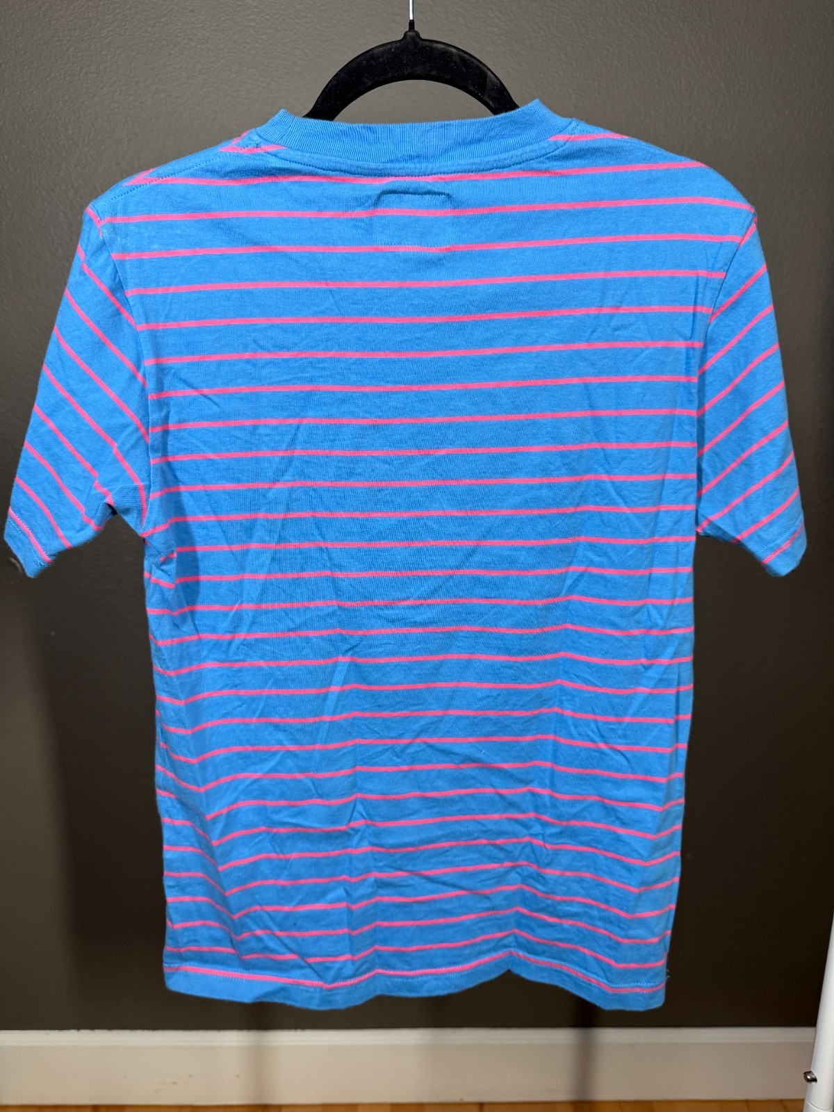OFWGKTA Odd Future T-Shirt Unisex S Blue Red Striped Embroidered Donut Detail gallery