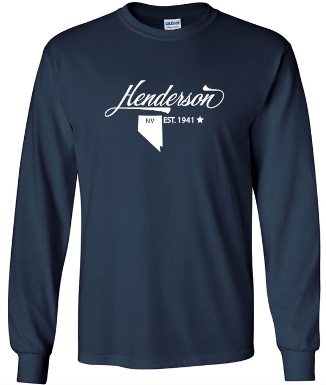 Henderson Nevada State T-Shirt Long Sleeve Graphic Tee Unisex apparel Text logo gallery