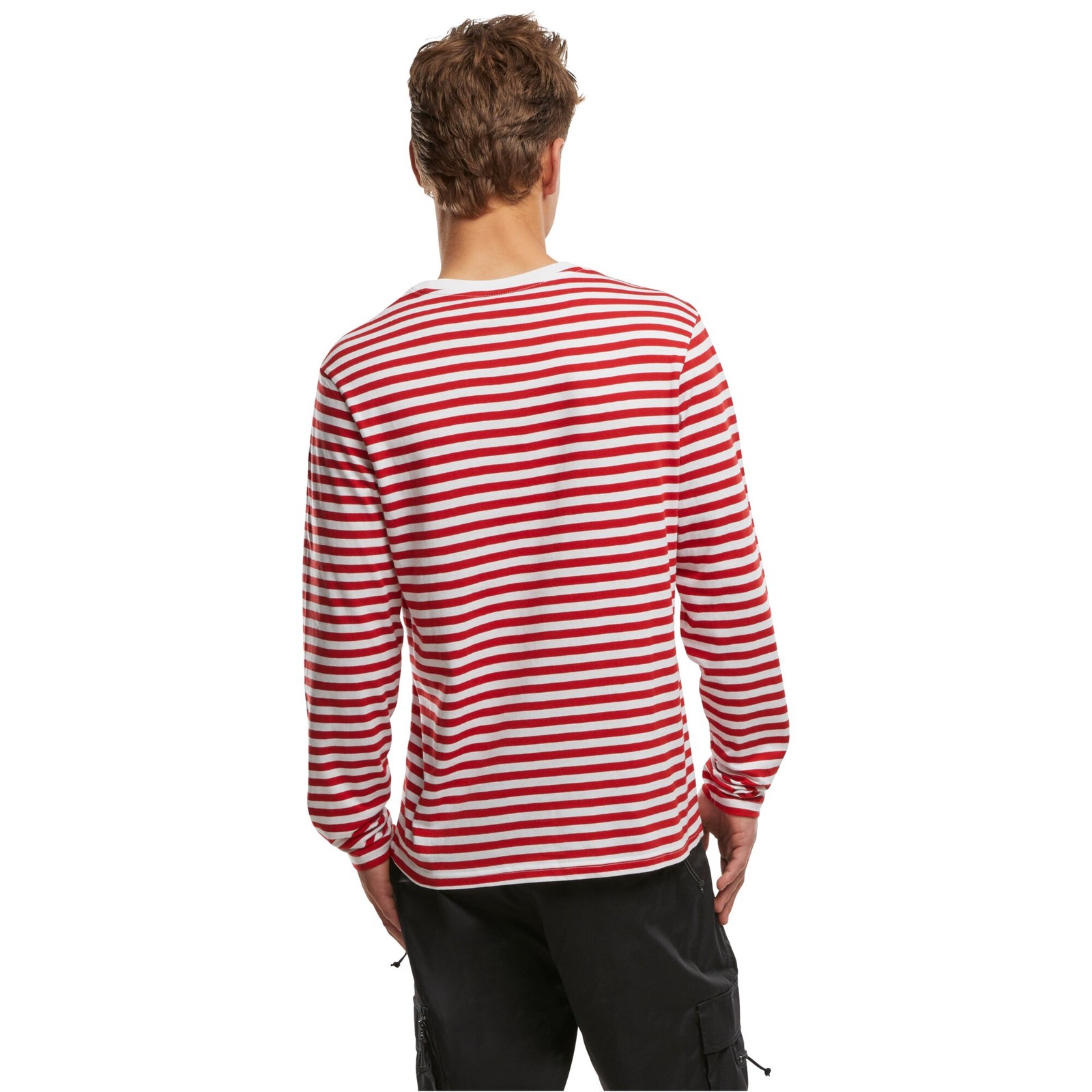 Brandit jersey shirt stripe long sleeve men's long sleeve shirt striped cotton gallery
