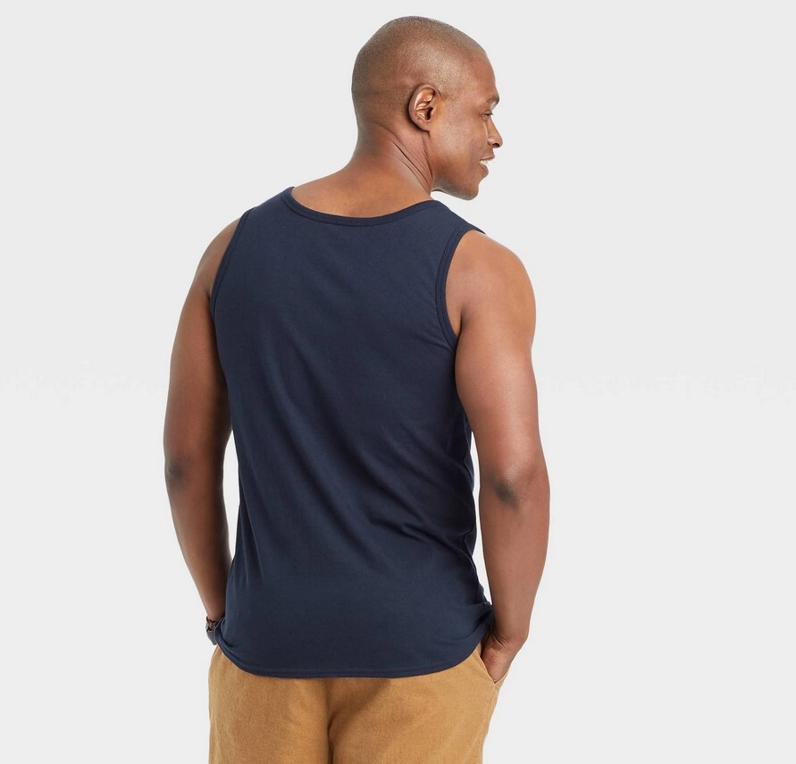 Goodfellow Mens Sleeveless Tank Top T-Shirt L Navy Blue Summer All Year NEW gallery