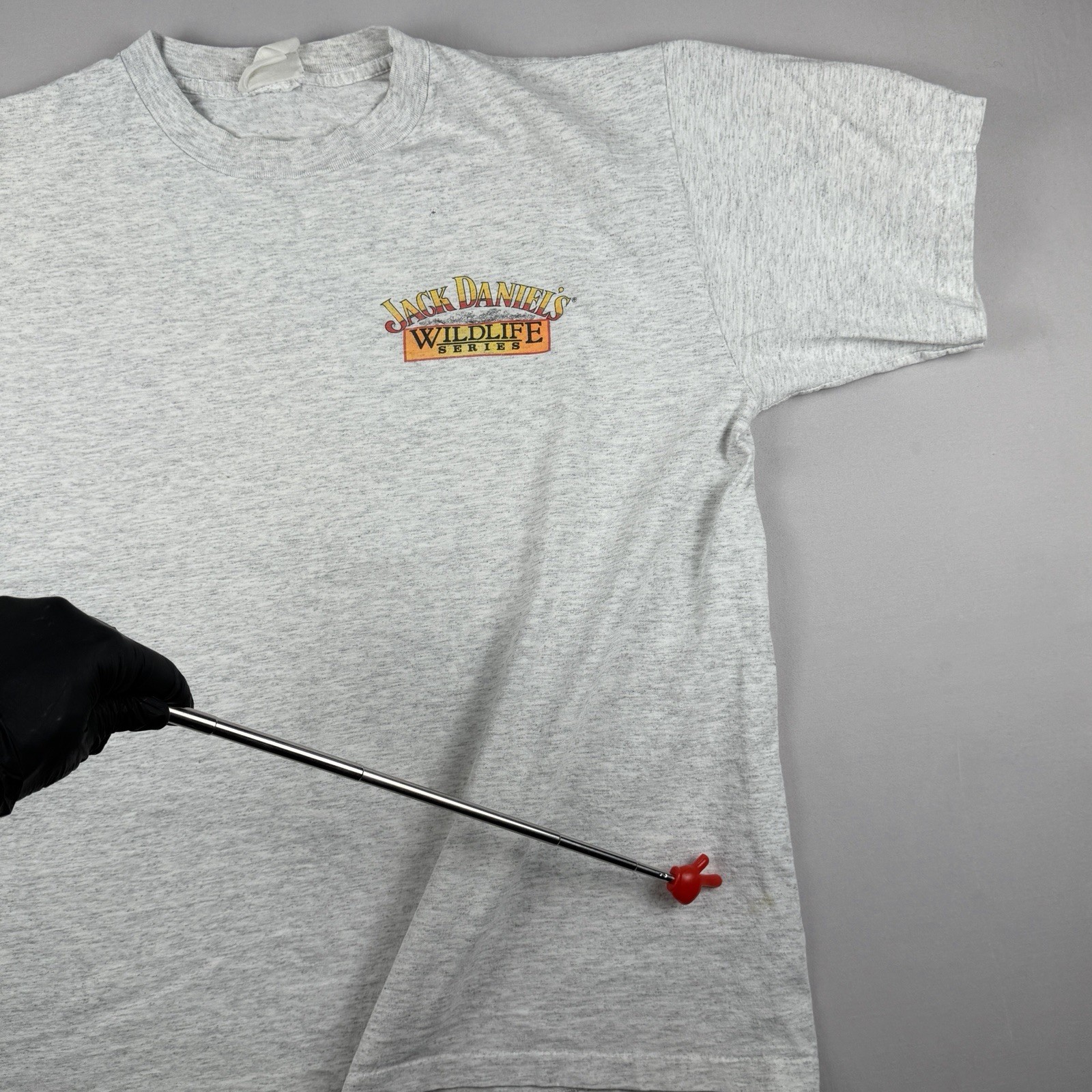 Vintage Jack Daniel's Wildlife Series Timber Wolf T Shirt Gray Single Stitch XL gallery
