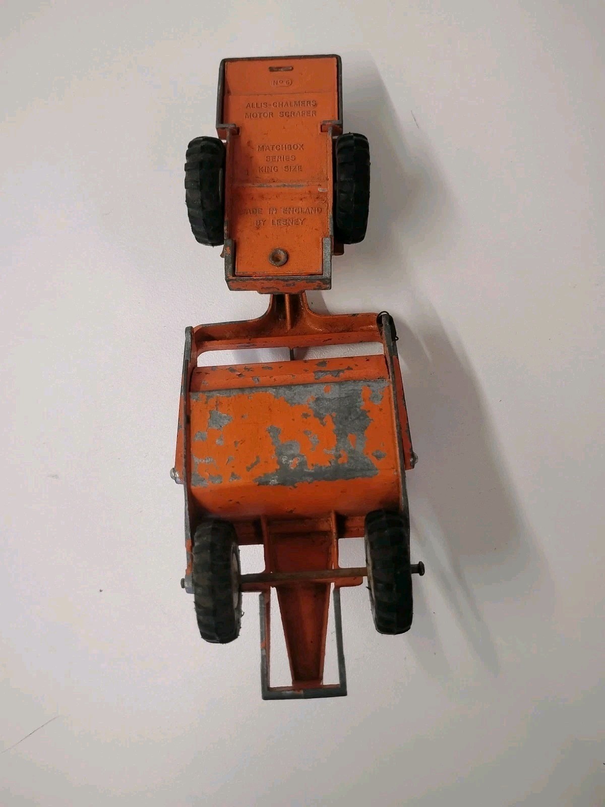 Matchbox Lesney King Size K-6 Allis-Chalmers Earth Scraper 1960’s.  (Used)