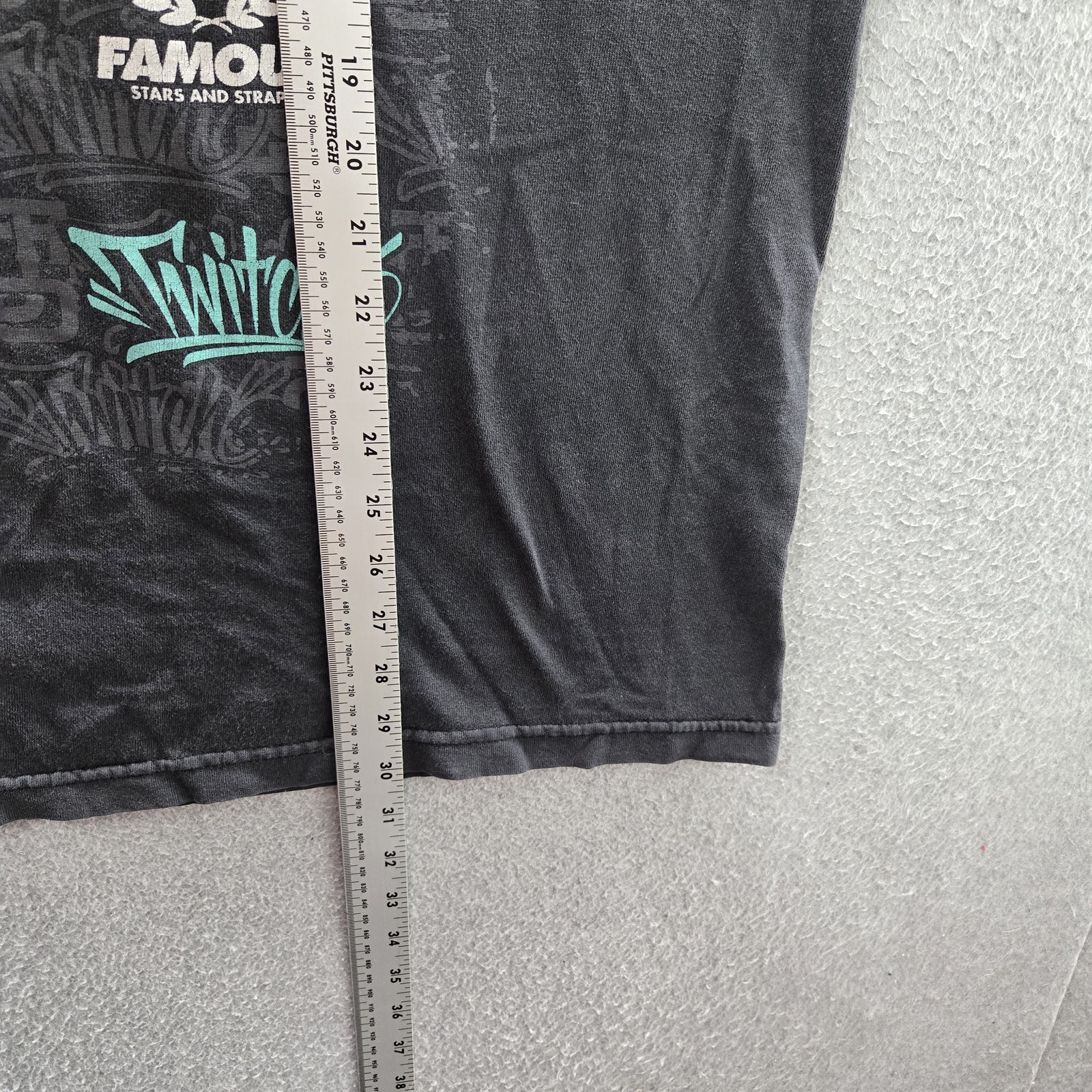 VINTAGE Famous Stars & Straps Men Shirt 2XL Black Logo Y2K Grunge READ gallery