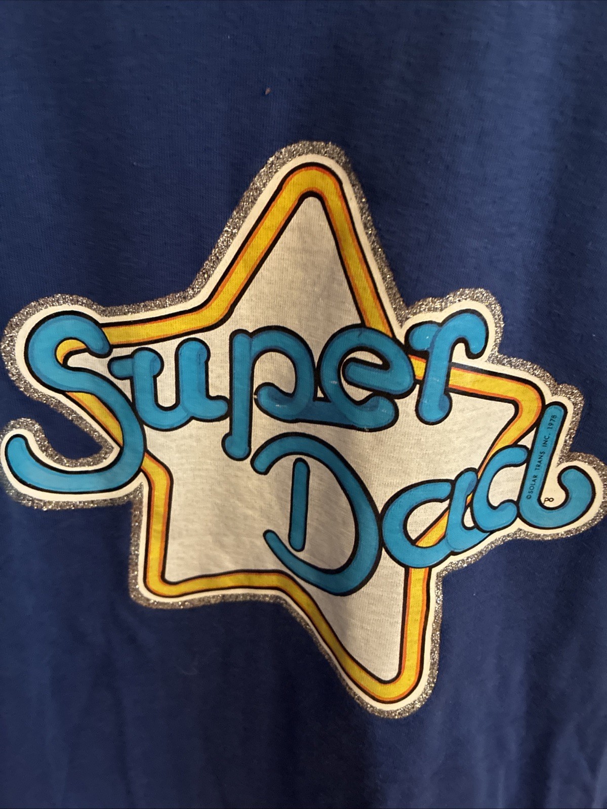 Vintage 1978 Super Dad Tshirt Funny Comedy Single Stitch NO TAG Size Large USA gallery
