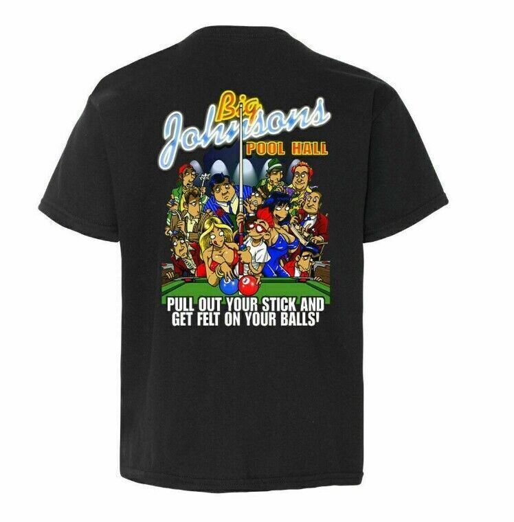 Vintage 90s BIG JOHNSON Pool Hall Back T-Shirt Gift For Men S-5XL gallery