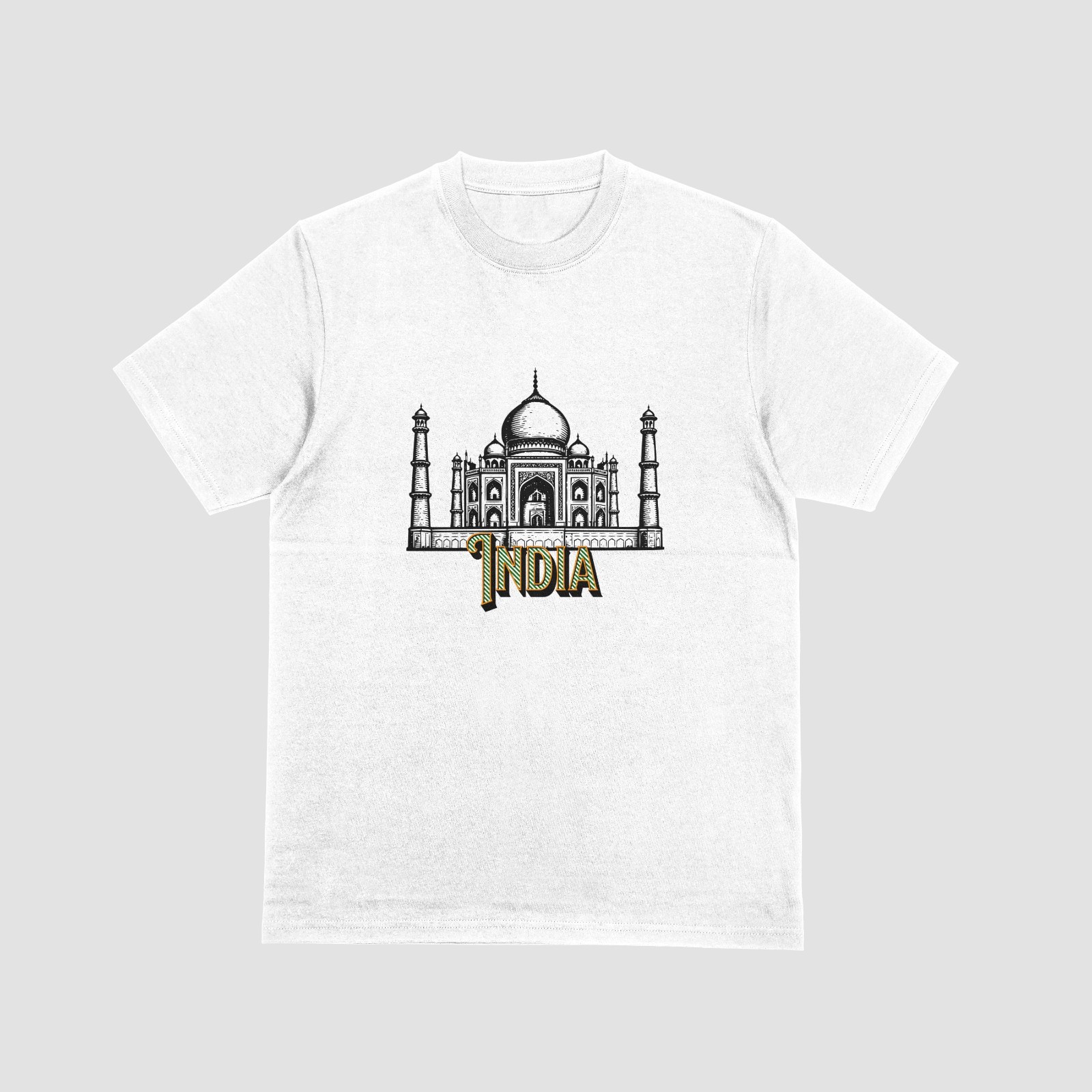 INDIA T-Shirt | Taj Mahal New 7 Wonders Tee | Holiday Tourist Souvenir Top gallery
