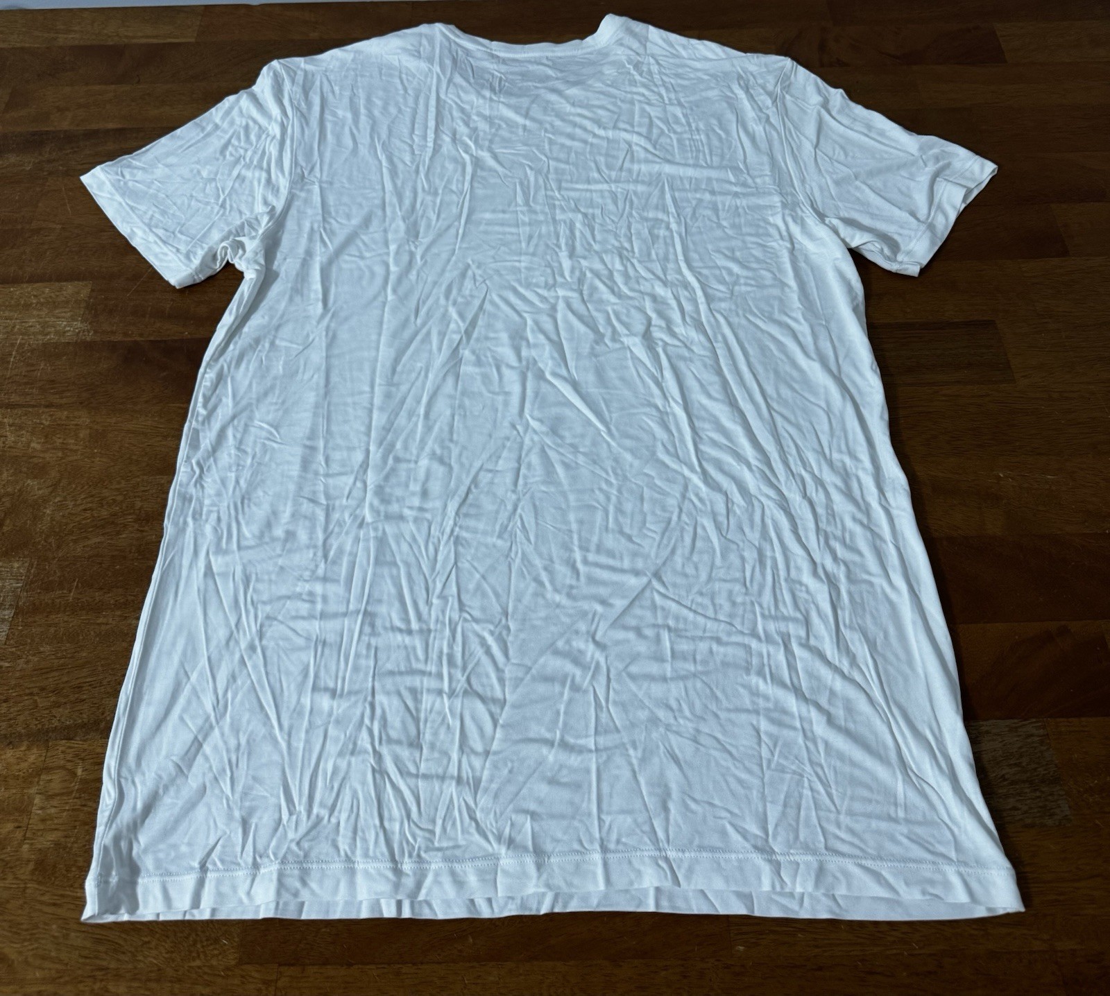 david archy t-shirt bamboo blend Mens Large White Soft Stretchy gallery
