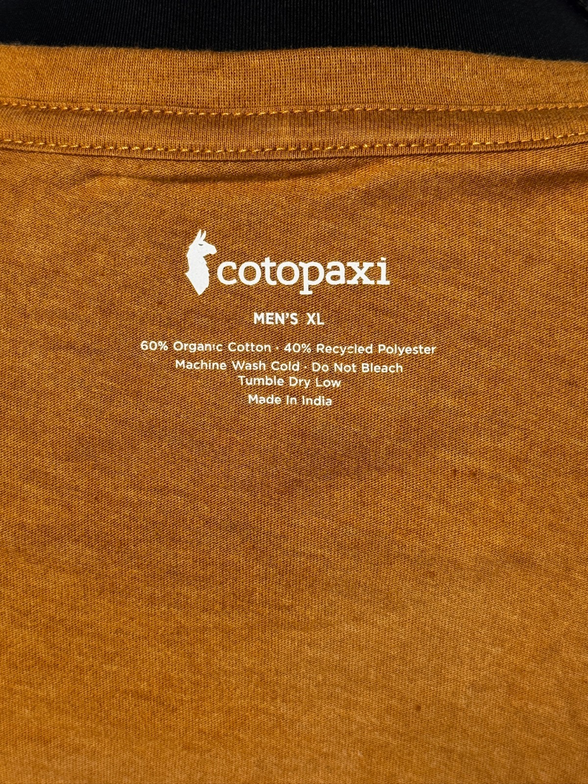 Cotopaxi Disco Wave Organic T-Shirt Men's XL Saddle Retro Graphic NWT gallery