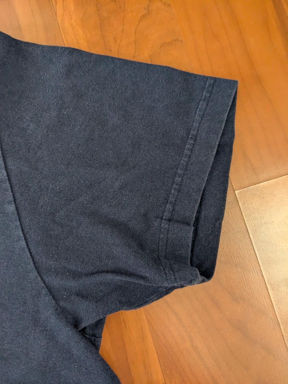 Vintage 90s Tommy Hilfiger Big Text Spellout Men's Navy Blue T Shirt Size Medium gallery