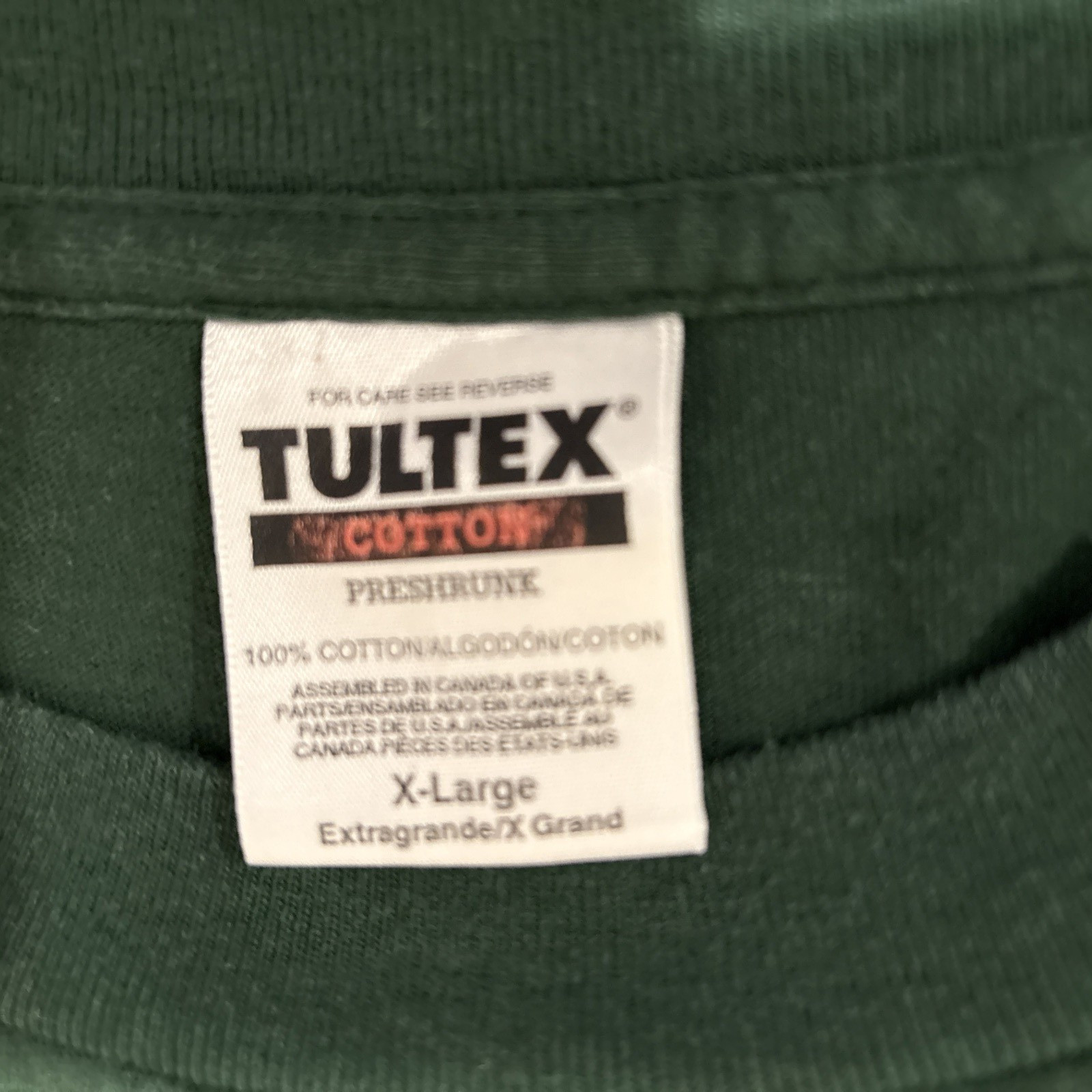 Tultex men Dark Green Preshrunk Cotton CANADA RADIUM HOT SPRINGS T Shirt size XL gallery