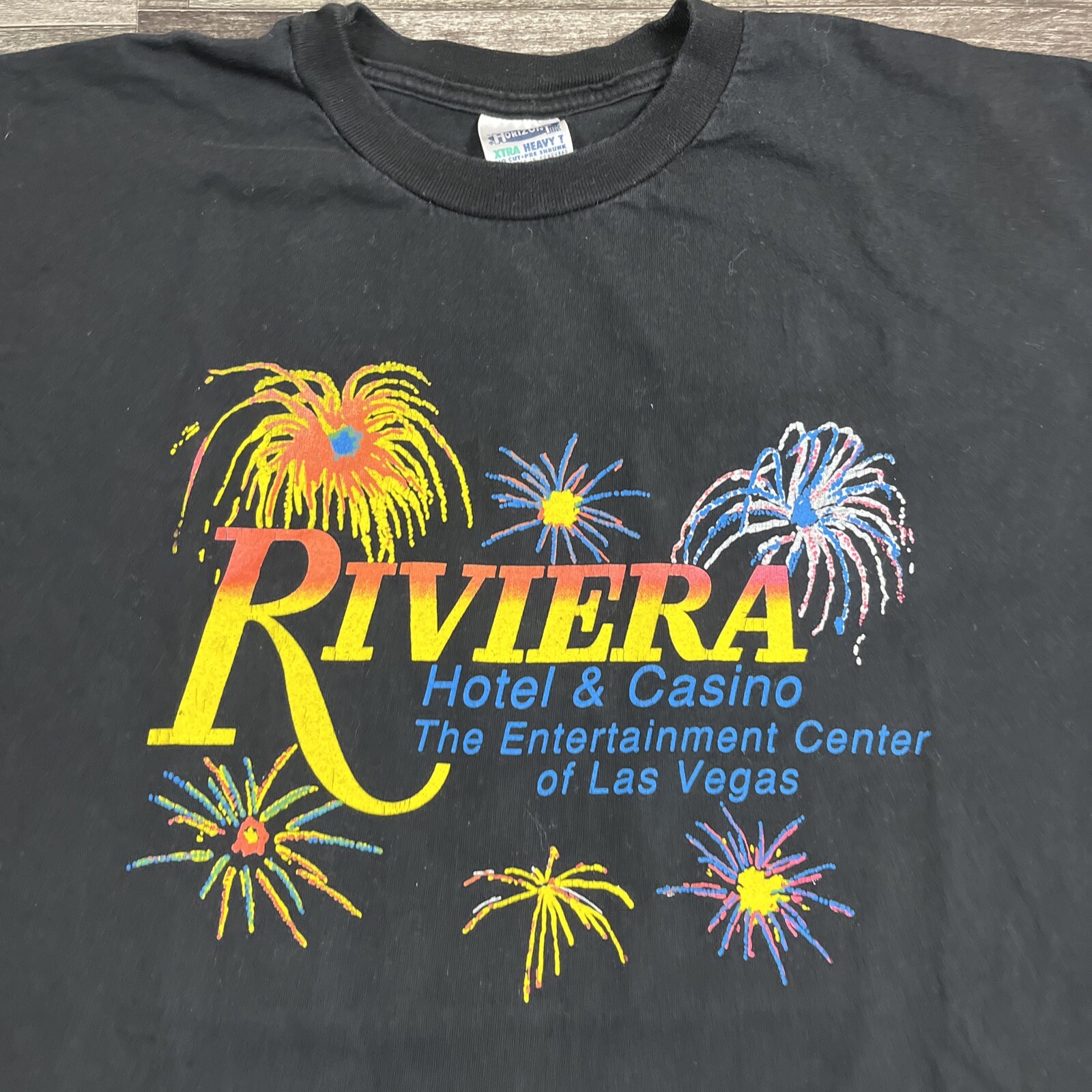 Vintage Riviera Hotel & Casino Single Stitch Graphic Tshirt XL Black VTG 90s gallery
