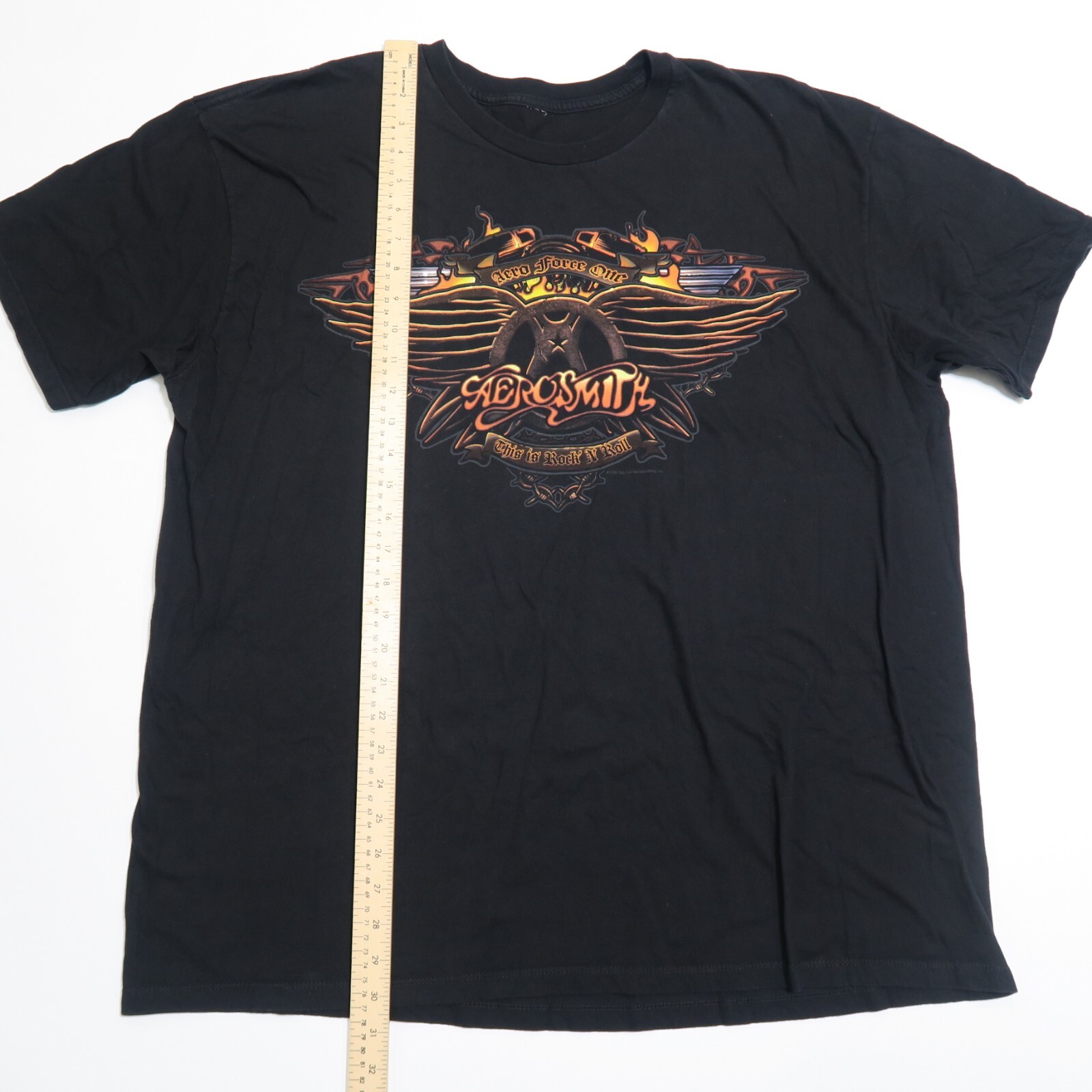2009 Aerosmith Graphic T-Shirt Mens 2XL Black Short Sleeve Pullover Crew Neck gallery