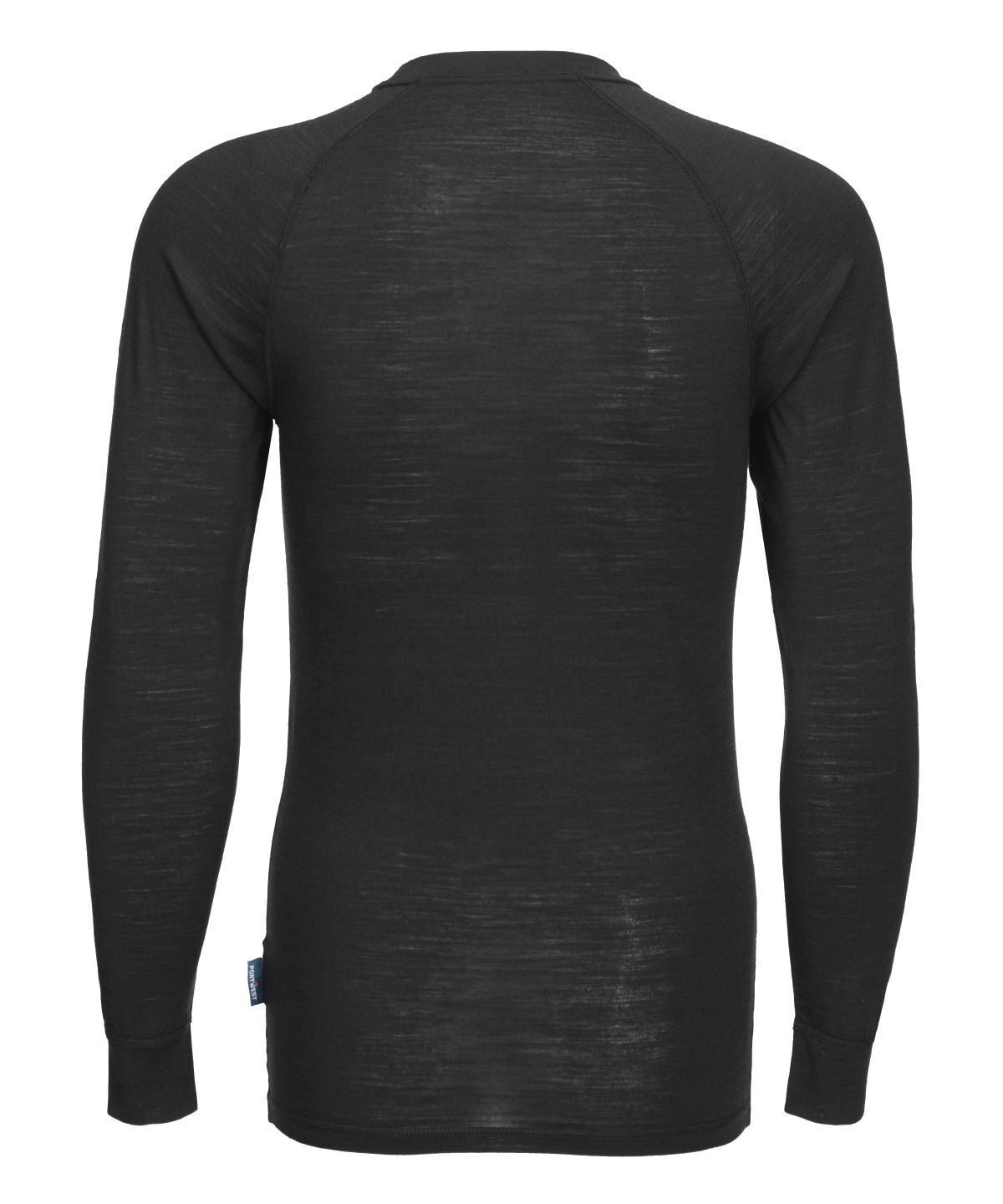 Portwest Merino wool crew neck long sleeve top B183 - Highly durable and long gallery