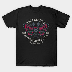 The Cryptids Pseudoscience Club T-Shirt Bigfoot Mothman Vintage Science Graphic