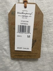 Weatherproof Vintage Men’s Medium Oatmeal White Long Sleeve Henley T-shirt $44