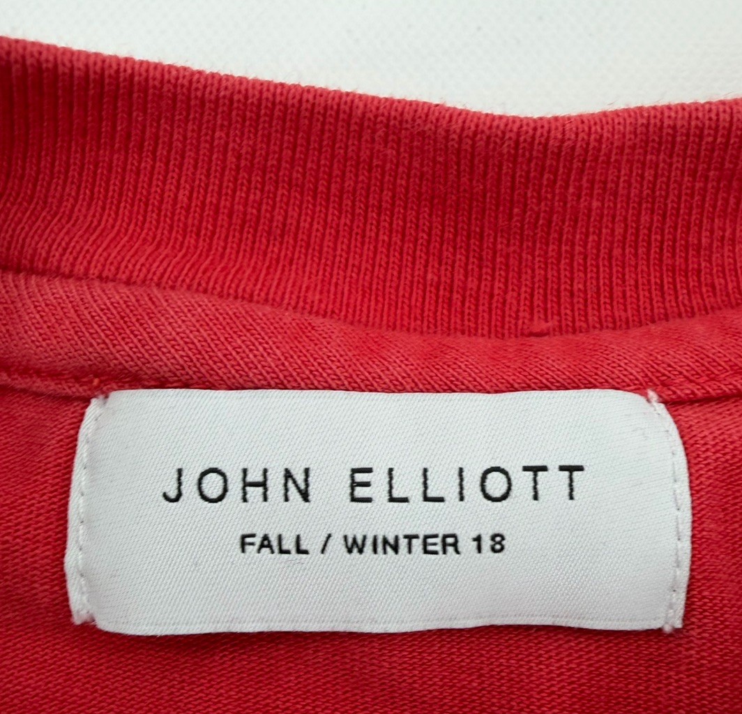 John Elliott Fall Winter 2018 Short Sleeve Red T-Shirt Size 1 Small Oversized gallery
