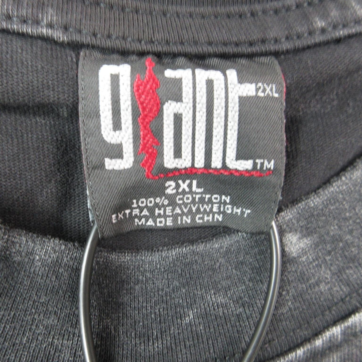 Giant Shirt Mens 2XL Black Graphic Photo Extra Heavyweight Cotton Tee Band NWT gallery