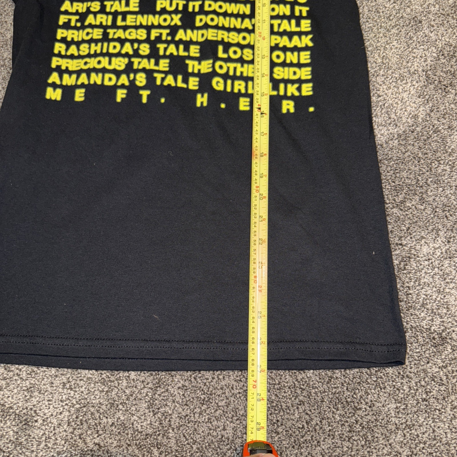 Ari Lennox Shea Butter Baby Album Track List T-Shirt Cotton Longsleeve Black Sm. gallery