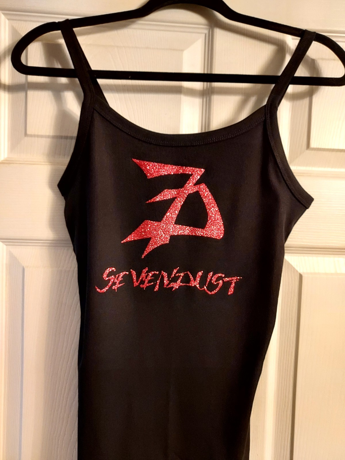 sevendust tank Top seven dust Shirt cropped sevendust Crop Top Glitter xs-2xl gallery