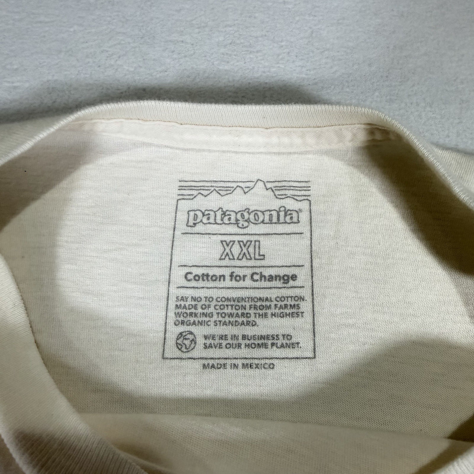 NWT Patagonia Long Sleeve Glider Organic Shirt Mens XXL Undyed Natural Beige gallery