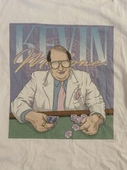 Licensed The Office Kevin Malone 80’s Poker Player T-shirt Adult Large EUC
